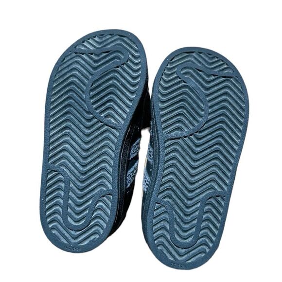 Adidas Superstar Black Iridescent Slip On Toddler  Girls Shoes Size 7 - Picture 5 of 6